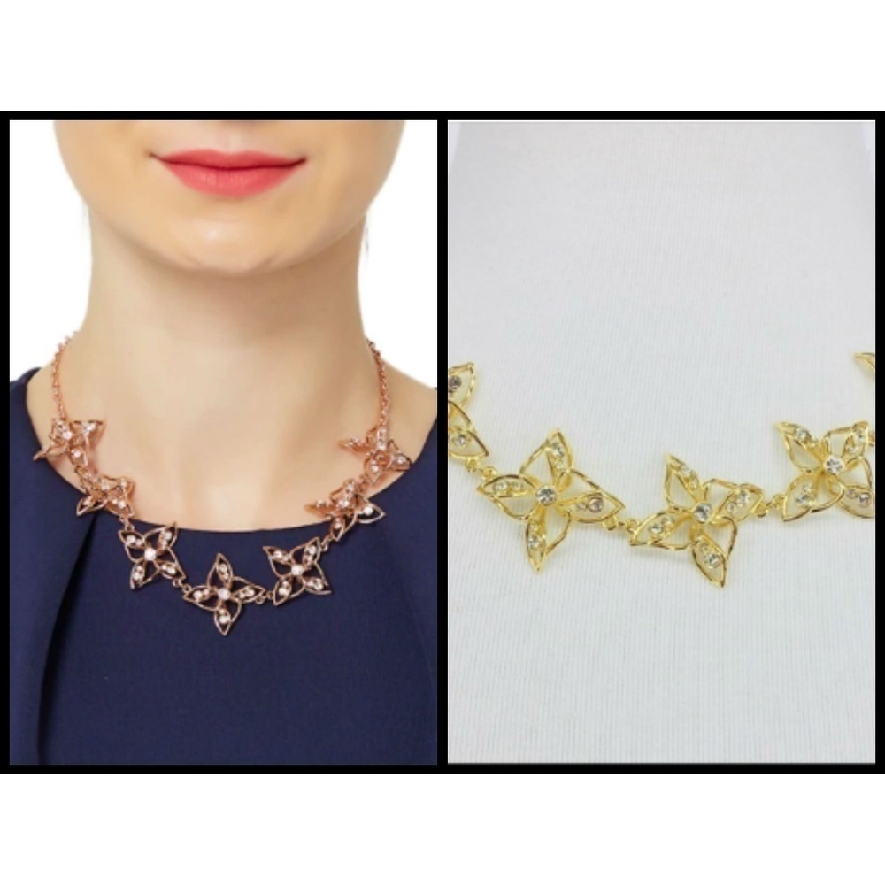 💕TED BAKER LONDON💕 Gold Charo Crystal Breeze Necklace NWT